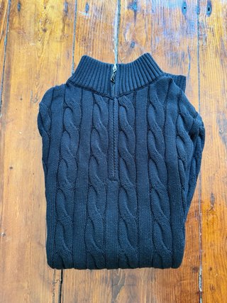 Jersey Parijan Negro Cremallera