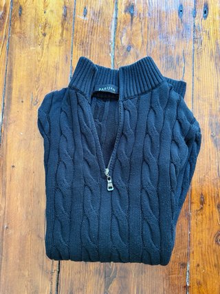 Jersey Parijan Negro Cremallera