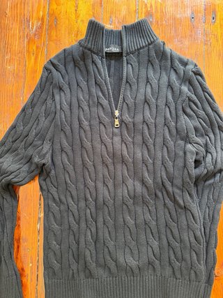Jersey Parijan Negro Cremallera