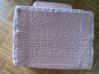 Sillón infantil borreguito rosa convertible NUEVO