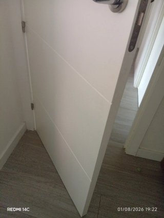 Puerta interior blanca 72cm