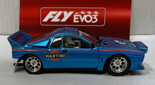 Scalextric Fly Lancia 037 Martini azul evo3