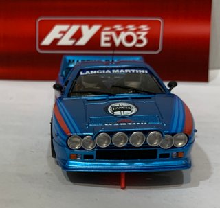 Scalextric Fly Lancia 037 Martini azul evo3