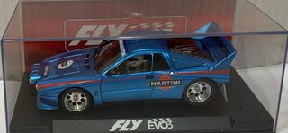 Scalextric Fly Lancia 037 Martini azul evo3
