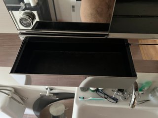 Espejo de Baño MIALDO con Luz, Armarios y cajones