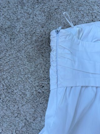 Top Zara Blanco Palabra de Honor