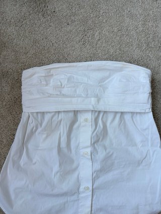 Top Zara Blanco Palabra de Honor
