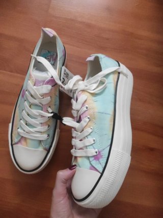 Zapatillas plataforma MTV tie-dye