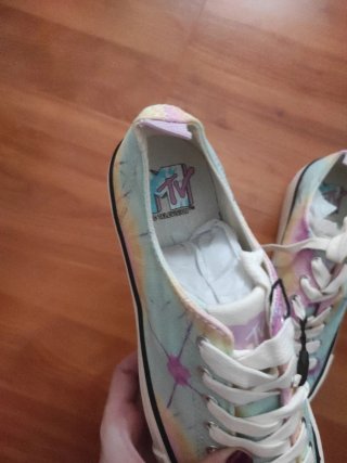 Zapatillas plataforma MTV tie-dye