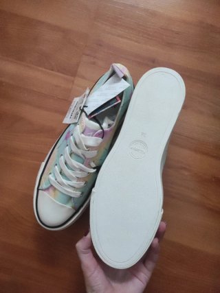 Zapatillas plataforma MTV tie-dye