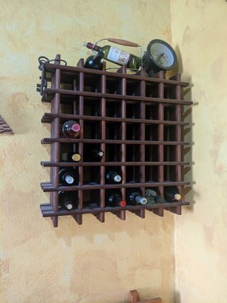 Botellero de madera para 36 botellas
