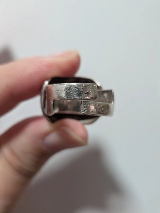 Anillo Plata Maciza con Gema