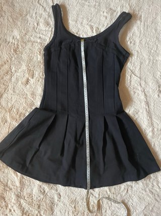 Vestido skater negro Mango Talla S