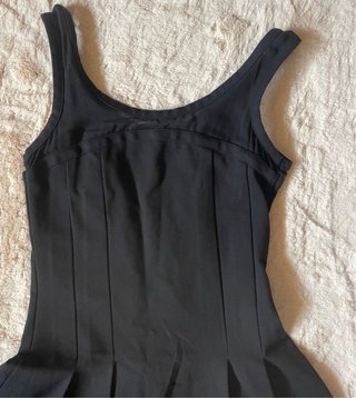 Vestido skater negro Mango Talla S