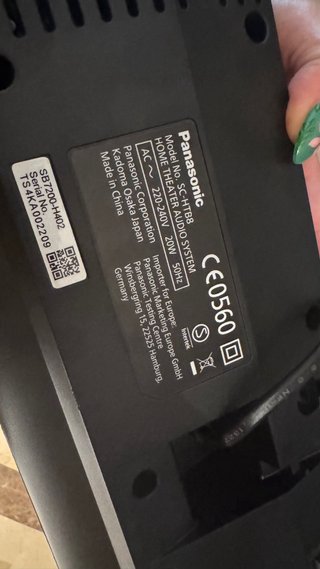 Barra de Sonido Panasonic Negra