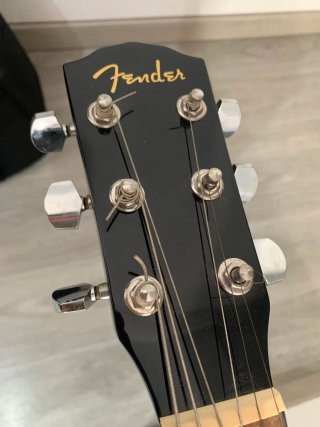 Guitarra Acústica Fender Negra