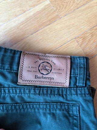 Bermudas Burberry Vintage Verde Oscuro