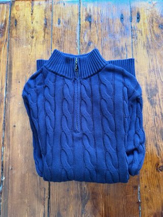 Jersey Parijan Azul Marino Cremallera