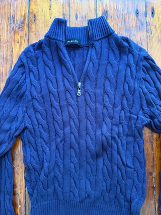 Jersey Parijan Azul Marino Cremallera