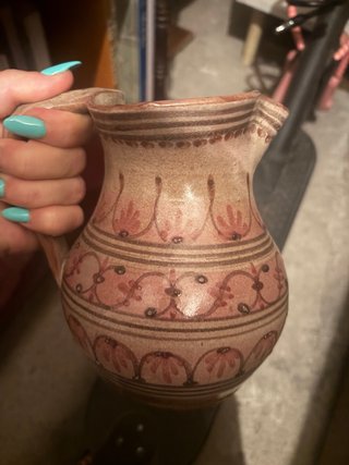 Jarra antigua rústica de ceramica