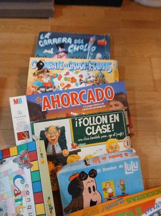 Lote 6 juegos de mesa años 80 incompletos