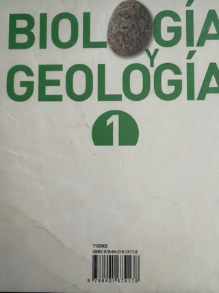 Biología y geología 1 Bachillerato