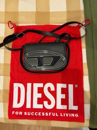 Bolso Diesel 1DR Iconic Piel Negra