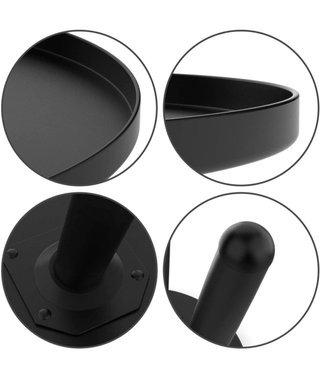 Mesa Negra de metal, 46 x 50 cm H Homewins