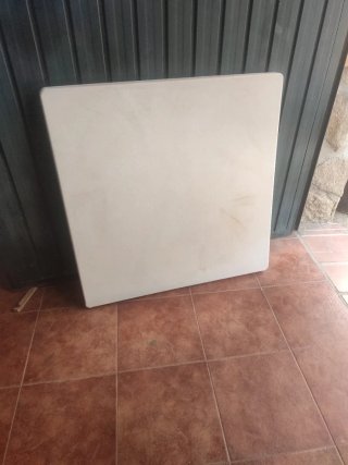 Mesa plegable cuadrada 87x87 cm