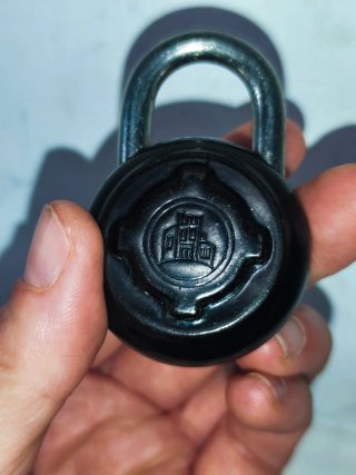 Candado antiguo ABUS Vintage Alemán con 2 llaves