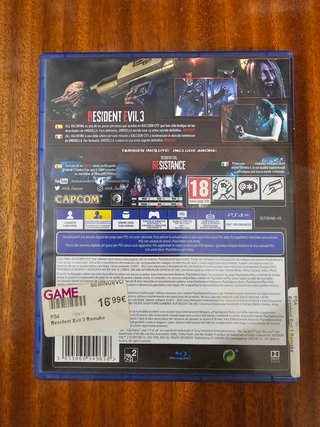 Juego Resident Evil 3 Remake PS4 PAL España
