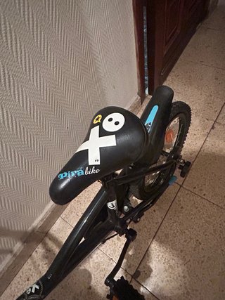 Bicicleta Decathlon niño 16 azul/negra