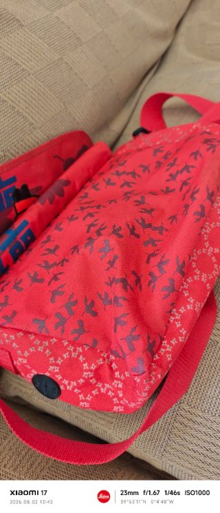 Mochila Bandolera Pucca Vintage Y2K Roja