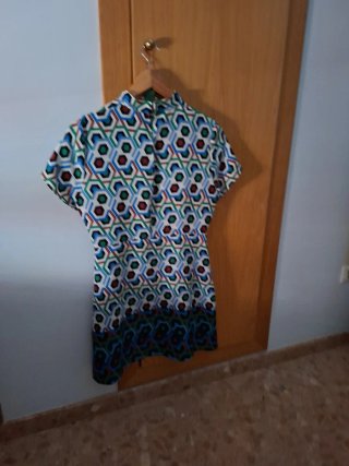 Vestido Mango corto estampado geométrico