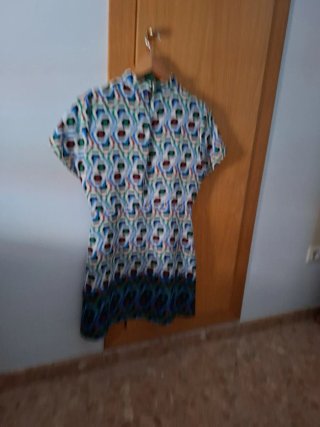 Vestido Mango corto estampado geométrico