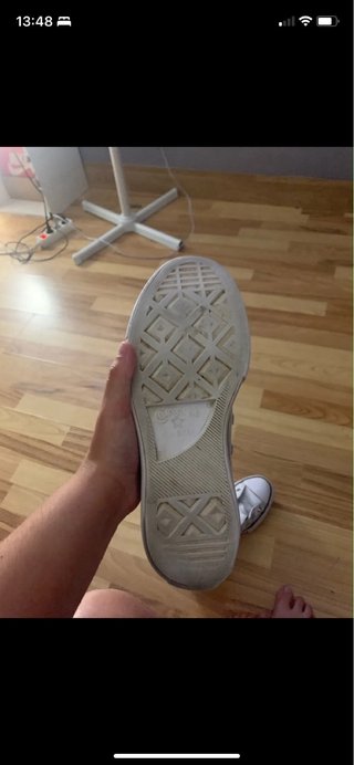 Converse Piel Blanca Plataforma Mujer