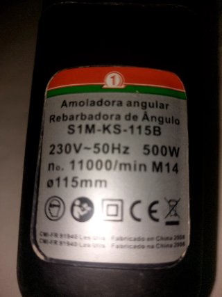 Amoladora angular CMI S1M-KS-115B