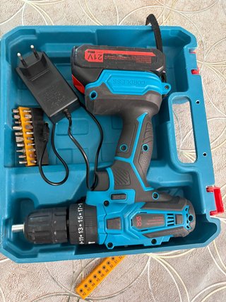 Taladro Inalámbrico 21V con Cargador y Puntas