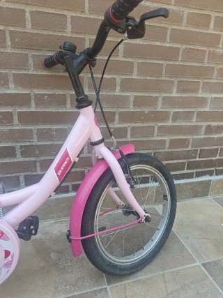 Bicicleta niña 16 pulgadas, color rosa. Edad 4-6