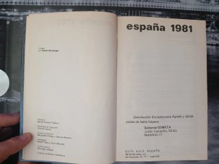 Guía Azul España 1981 Hachette - Ed. Vintage