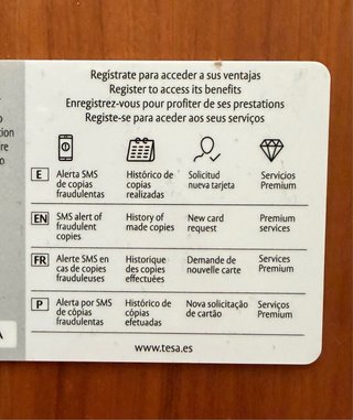 Bombín TESA TK100 y 5 llaves 30x 30 Leva Larga.