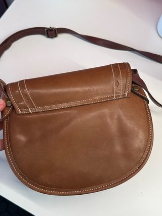 Bolso bandolera DANSI piel marrón vintage