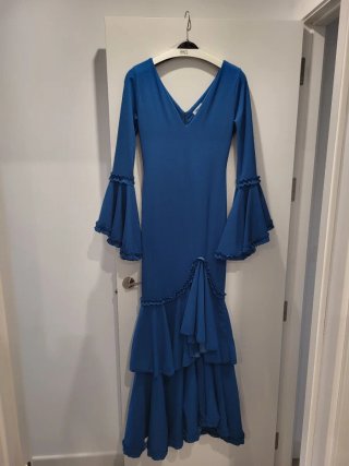 Vestido de flamenca azul