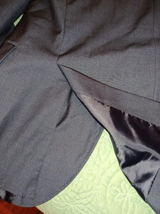 Traje chaqueta y pantalón azul marino