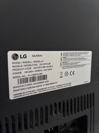 TV LG 32 Negra