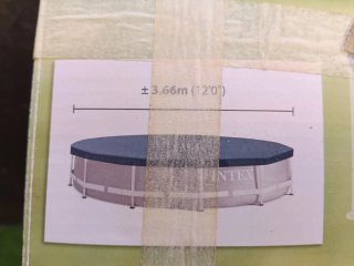 INTEX Cubre Piscina Krystal Clear 3.66m