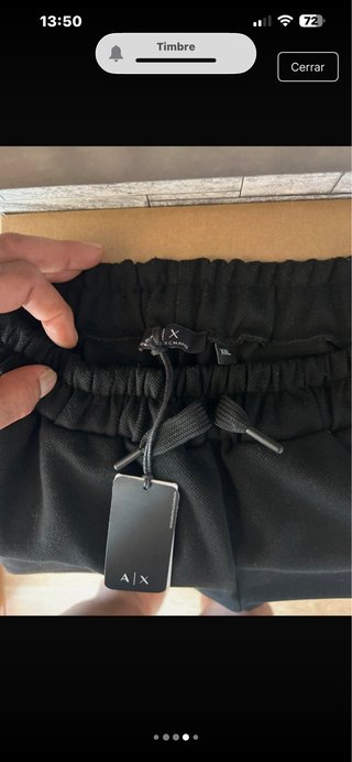 Armani Exchange Pantalón Corto Negro