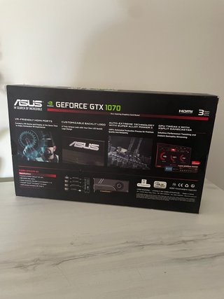 Tarjeta Gráfica Asus GTX 1070 8GB Turbo