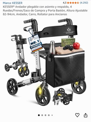 Andador Plegable KESSER con Asiento