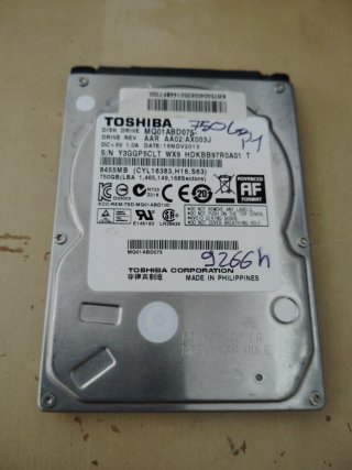 DISCO DURO HDD TOSHIBA 750GB